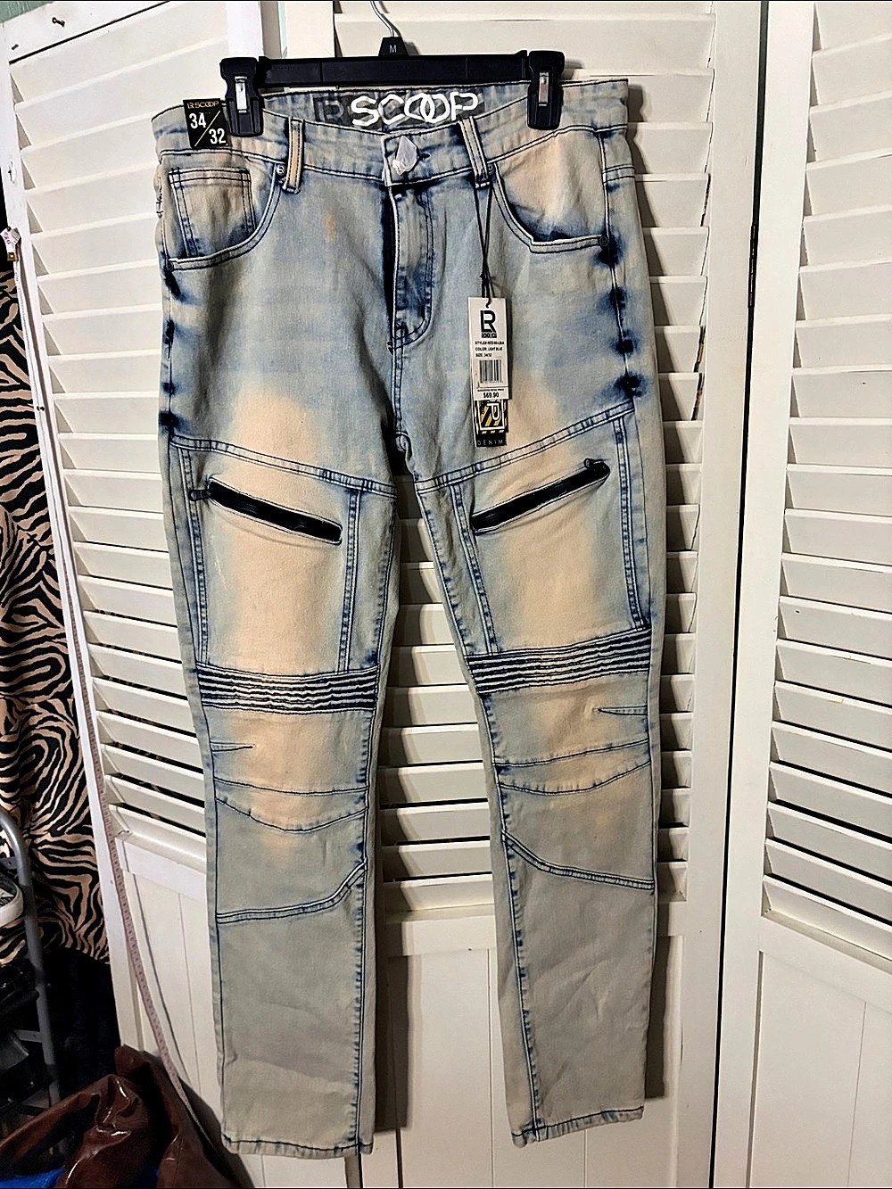 Scoop Jeans Men's Slim Jeans Blue Waist 32x34 NWT